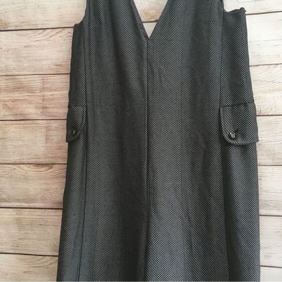 ANTHROPOLOGIE CARTONNIER WIDE LEG JUMPSUIT IN HERRINGBONE PRINT - Picture 7 of 9